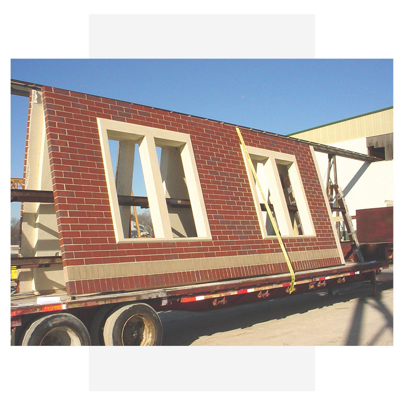 precast concrete brick panels