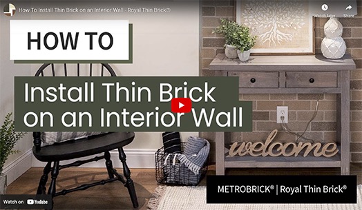 How To Install Thin Brick on an Interior Wall