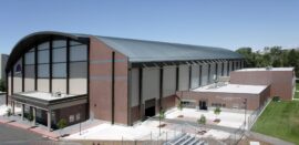 Boise State University Indoor Practice Facility Tilt-Up Thin Brick Example