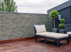 Residential Home Field Applied Thin Brick Example