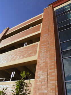 Pueblo Parking Garage Pre-Cast Thin Brick Example