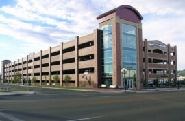 Pueblo Parking Garage Pre-Cast Thin Brick Example